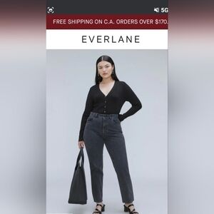 Everlane Women's High Rise Jeans - Black